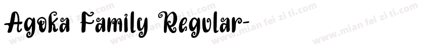 Agoka Family Regular字体转换